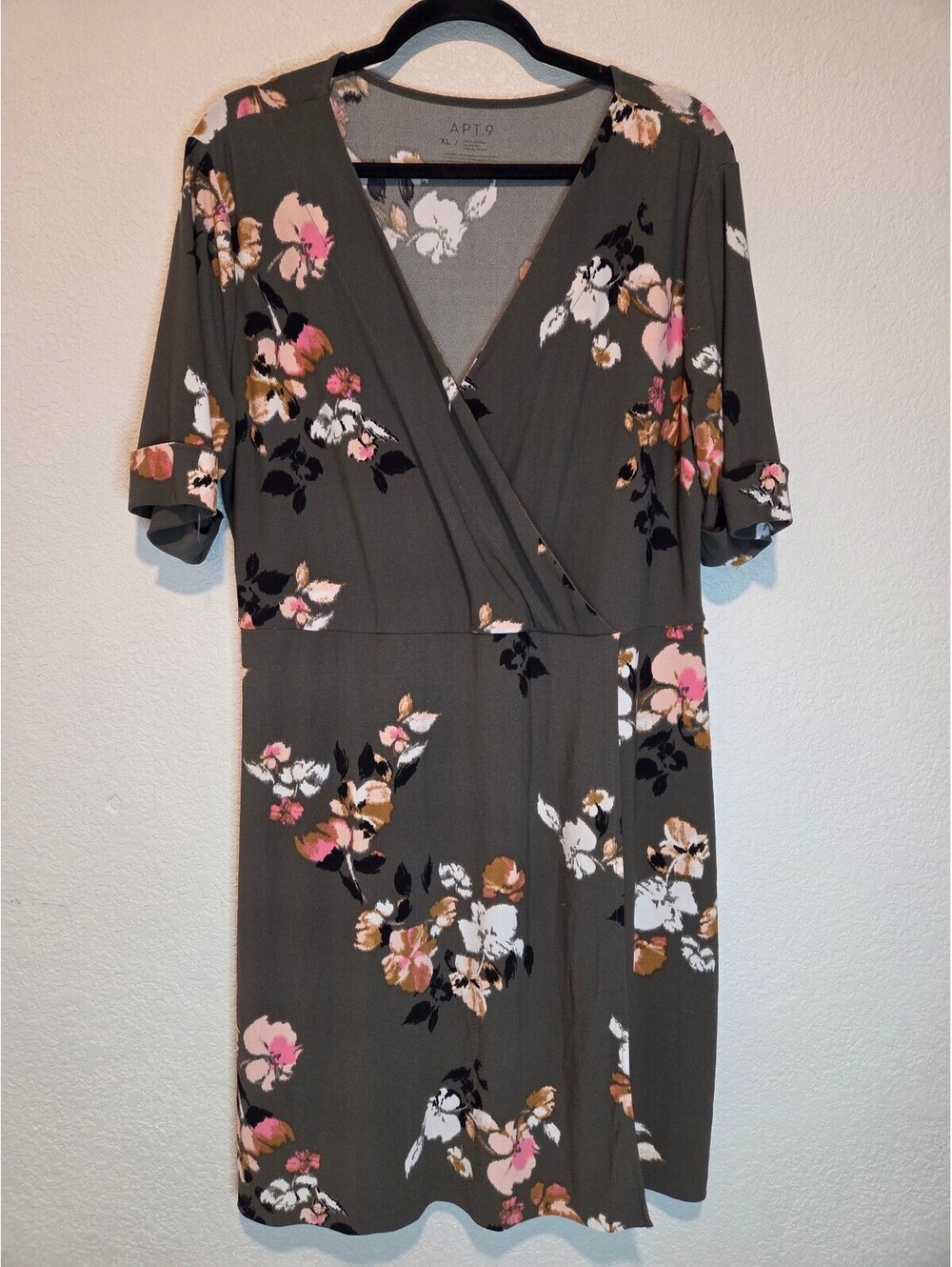APT. 9 Floral Wrap Dress XL